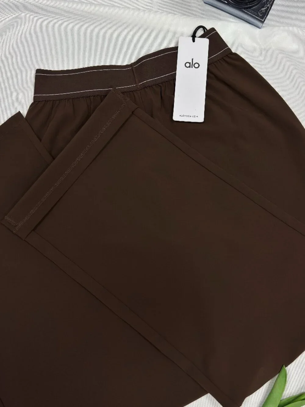 ALO Yoga Suit Up Trouser 🤎 Women’s Coffee Brown Regular | Clean Girl,Versatile